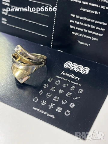 Златен пръстен 14К, снимка 4 - Пръстени - 53454355