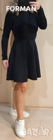 Черна кукленска рокля с отворен гръб, снимка 4 - Рокли - 48203195