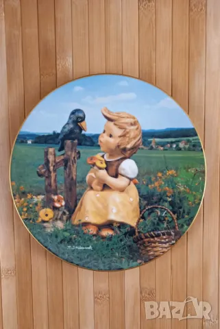 5 детски декоративни чинии - MJ Hummel, Германия, снимка 4 - Декорация за дома - 49728453