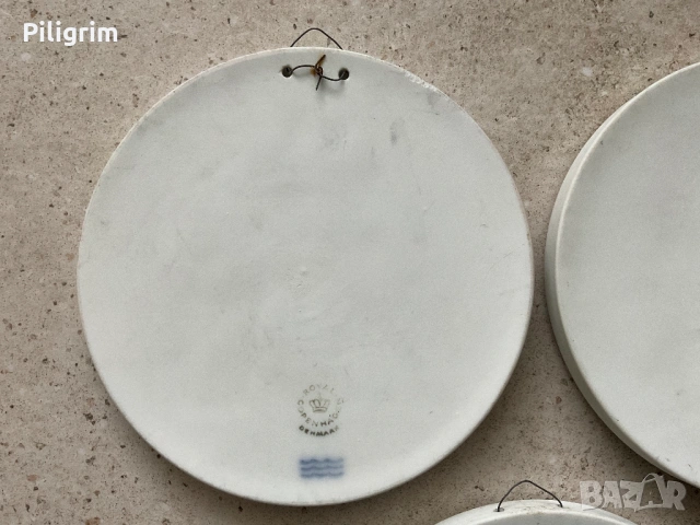 Порцеланов барелеф (плакета) "Четири сезона" Royal Copenhagen, Дания., снимка 6 - Колекции - 53762546