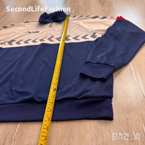 Hummel Beck Яке с половин цип в цвят Twilight Blue мъжко размер XL, снимка 4 - Якета - 52180527