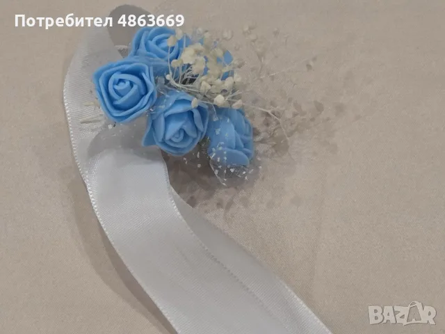 СВАТБЕНИ БУТОНИЕРИ, ГРИВНИ , ПРЪСТЕНИ И КЪСМЕТЧЕТА ЗА ХВЪРЛЯНЕ 💍👰‍♀️🤵, снимка 9 - Декорация - 55715070