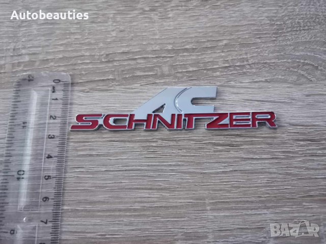 AC Schnitzer Шнитцер червени емблеми надписи, снимка 3 - Аксесоари и консумативи - 41465232