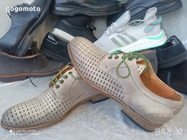мъжки обувки LORENZI original,N- 42, made in ITALY by VERO CUOIO, 3×100% естествена кожа , снимка 9 - Ежедневни обувки - 47622131