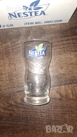 Комплект от 6 броя маркови стъклени чаши Nestea (0.3 l) в оригинална кутия, снимка 3 - Чаши - 55994874