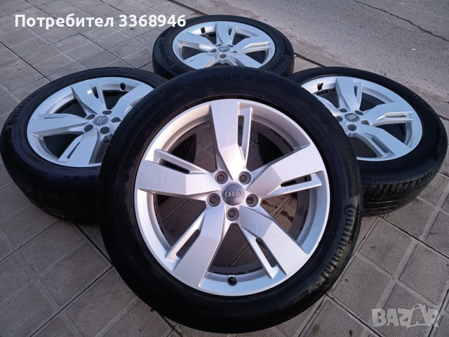 Джанти Audi Q5 19" 5x112 с гуми 235/55/19 CONTINENTAL Ауди 5х112 Q5 Q7 Q8 A8