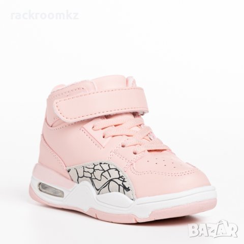 Момичешки високи кецове с ластични връзки и лепенка