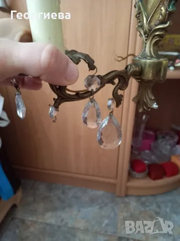 Месингов аплик , снимка 10 - Лампи за стена - 49666013