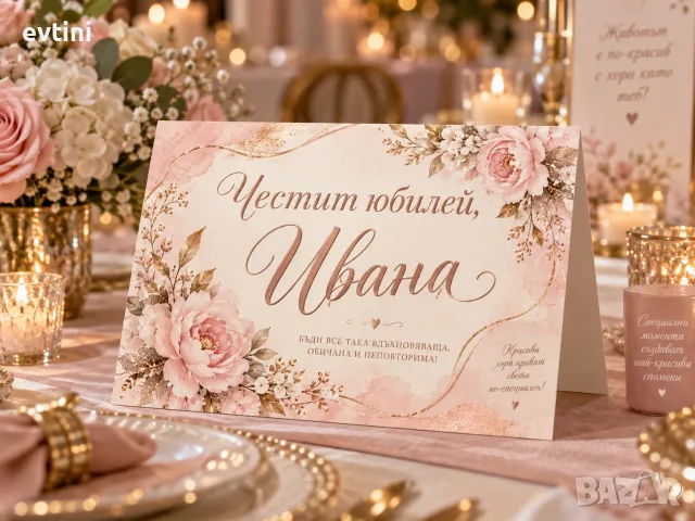 Персонализирана табелка за маса с име на гост, снимка 7 - Картини - 56134839