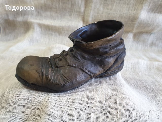 Старинна красива пластика на стара обувка, снимка 5 - Статуетки - 41763644