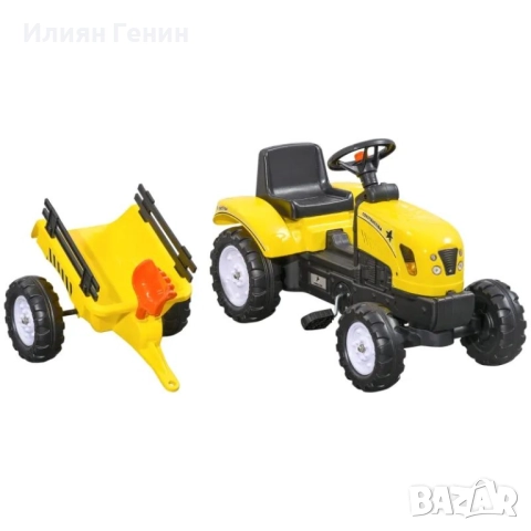 Детски трактор Homcom с педали, снимка 8 - Детски велосипеди, триколки и коли - 51601640