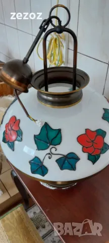 Лампа винтидж голяма, снимка 3 - Лампи за таван - 47505564