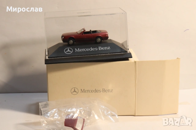 HERPA H0 1/87 MERCEDES BENZ 124 КОЛИЧКА МОДЕЛ, снимка 7 - Колекции - 53623379