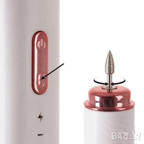 Електрическа пила за нокти/Безжична ел пила за нокти/Фреза за маникюр, снимка 7 - Продукти за маникюр - 50913822