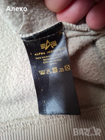 Alpha Industries мъжки Суичър L размер. , снимка 9 - Спортни дрехи, екипи - 53802131