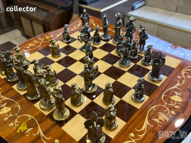 Луксозна професионална шахматна маса Italfama. №7892, снимка 9 - Антикварни и старинни предмети - 53648168