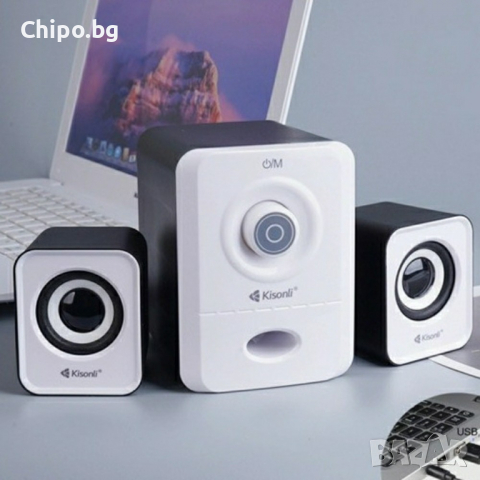Тонколони Kisonli U-2900, 5W+2x3W, USB, Различни цветов, снимка 1