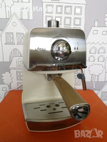 Кафемашина Ufesa Кафе машина с ръкохватка ретро винтидж дизайн, снимка 11 - Кафемашини - 42621959