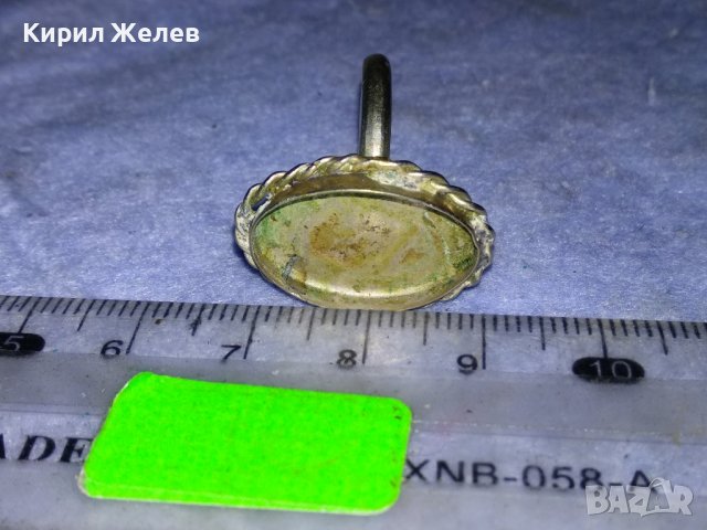 СТАРИНЕН АР ДЕКО СРЕБЪРЕН ПРЪСТЕН ВИСОКА ПРОБА СРЕБРО с ГНЕЗДО За ВГРАЖДАНЕ на Скъпоц. КАМЪК 31252, снимка 5 - Антикварни и старинни предмети - 40920590