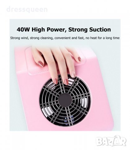 3190 Прахоуловител за маникюр с филтър торбичка, снимка 3 - Продукти за маникюр - 34236325