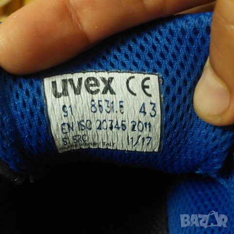 композитни предпазни работни обувки uvex S1, размер 43, снимка 5 - Други - 51826558