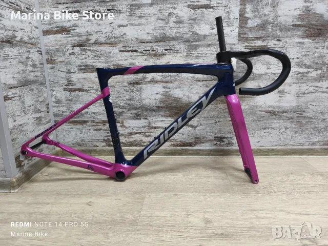 НОВА карбонова шосейна рамка Ridley Liz SLiC Disc, размери XS и S, снимка 1