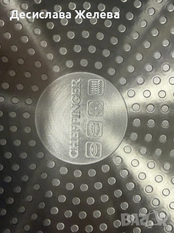 Комплект тигани Cheffinger с мраморно покритие – 3 части за всяка кухня - черен цвят, снимка 2 - Съдове за готвене - 53397949