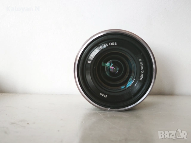 Обектив Sony SEL1855 Е 18–55mm f/3.5–5.6 OSS, снимка 2 - Обективи и филтри - 53707942
