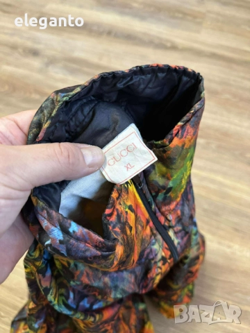 Оригинално Vintage GUCCI мъжко спортно горнище размер ХЛ, снимка 7 - Спортни дрехи, екипи - 52422572