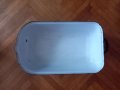 Правоъгълна емайлирана тава с дръжка и капак , снимка 2
