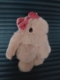 Сувенирна играчка Зайче - естествен косъм , снимка 1