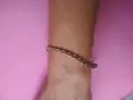 златна гривна 9 карата с циркони и бяло злато., снимка 2
