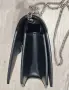 Оригинална Givenchy черна кожена чанта с верига и сребърна закопчалка – Made in Italy, снимка 15