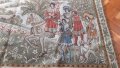 Античен красив френски гоблен с сърма Aubusson, снимка 5