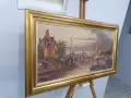 Оригинална немска картина маслени бои Baumeister (1986 г.) – 93x53 см, снимка 2