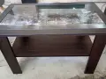 Холна маса с принт стъкло върху плота, снимка 4