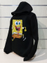 Нов детски суичър с дигитален печат Спондж боб в черен цвят, снимка 8