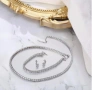 Елегантен тенис комплект бижута с Cubic Zirconia, снимка 3