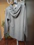 Сив суитчър с качулка и срещащи се джобове. Размер L, XL. , снимка 4