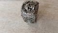 Готически пръстен с череп амулет гривна висулка, снимка 4