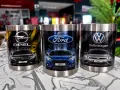 Метална чаша с любима автомобилна марка подходяща за подарък, снимка 3