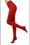 Плътен червен чорапогащник S,M