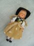 № 7189 стара кукла   - височина 18 см  - синтетика , текстил, снимка 1 - Други ценни предмети - 42569312