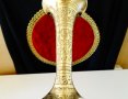 Бронзова ваза,гарафа Британска Индия,маркирана. , снимка 7