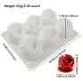 6 броя големи 3D малини силиконов молд форма за свещи гипс сапун смола фондан за декорация на торта , снимка 3