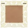 Ръчно резбовано огледало, бяло, 50x50 см, мангово дърво масив Код P182, снимка 2