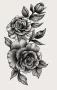  рози Временни татоси tattoo татуйровка временна татуировка татос татус Tattoo, снимка 2