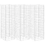 vidaXL Габиони повдигнати лехи, 3 бр, 30x30x100 см, желязо, снимка 1