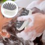 Масажор за коса, Силиконова  Четка за масаж и измиване на скалпа с шампоан, снимка 1