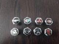 4 бр-3.40 лв Пластмасови хром цвят капачки за вентили на гуми на кола мотор велосипед , снимка 13